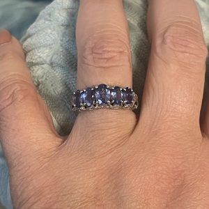Tanzanite and 925 sterling silver ring.